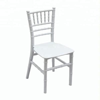 China UV protect wholesale price white plastic kids chiavari chair for sale