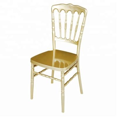 China UV Protect Wholesale Hotel Furniture Plastic Gold Napoleon Chair for sale