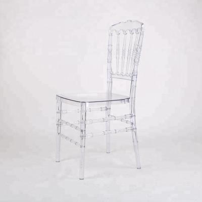 China UV protect Crystal Transparent Clear Resin Acrylic Napoleon Chair for sale