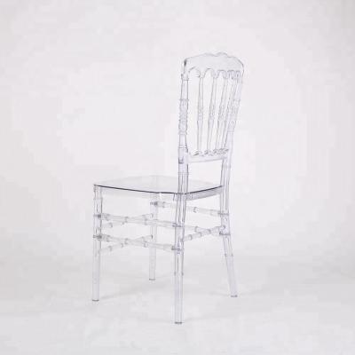 China UV Protect Event Wedding High Quality Napoleon Chair Acrylic Clear for sale