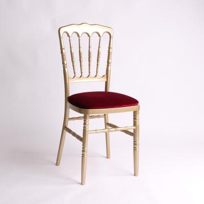 China UV Protect Popular Cheap Price Wedding Design Napoleon Gold Plastic Chair for sale