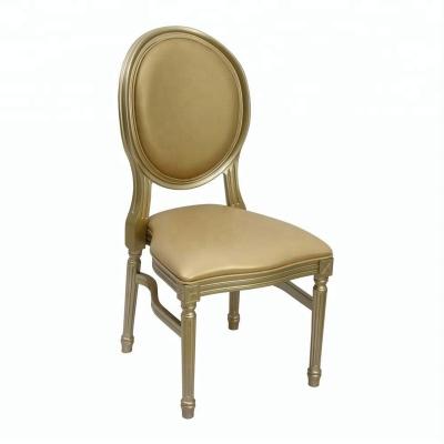 China Cheap wholesale price plastic royal wedding style louis xv style high capacity stacking chair for sale