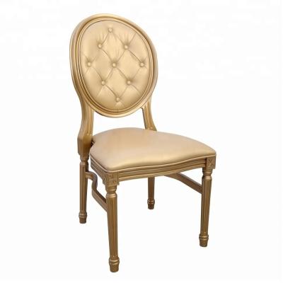 China High Stacking Capacity French Furniture Plastic Frame Dining Louis High Back Chair for sale