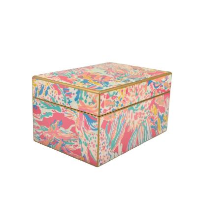 China Luxury Wholesale Custom Logo Wooden Jewelry Boxes for sale