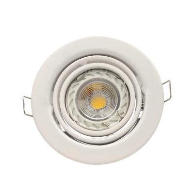 China Adjustable Light Direction Downlight Iron Recessed Ceiling Light 3W 5W 7W 8W 9W 10W Led Spot Light Adjustable mr16/Gu10 Led Round Down Light for sale