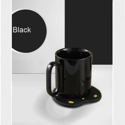 China Wireless Cup Warmer Mobile Phone QI Charger Constant Temperature Coffee Tea Water Cup Warmer for sale