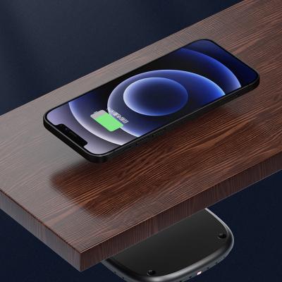 China Mobile Phone New Arrival 2022 Under Table Invisible Wireless Charger 10W Bottom Fast Charging 45mm for sale