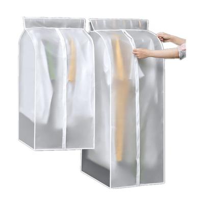 China Stereoscopic Transparent Washable Storage Dust Bag Moistureproof Hanging Protective Garment Bag for sale