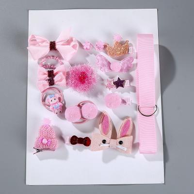 China Fashion Factory Discount Wholesale High Quality Sample Free Custom Children Hair Clips Set Children Gift Box Packing Accessories for sale