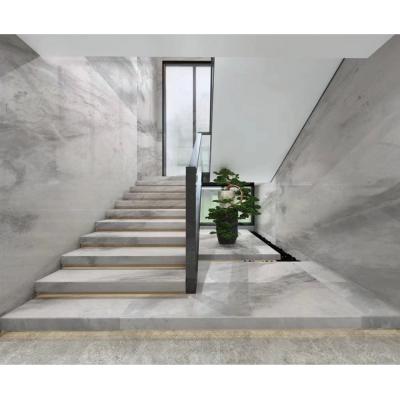 China Luxury Polished Light Gray Marble Floor Wall Tiles Gray Marble Silver White European Modern Stone from Newstar for sale