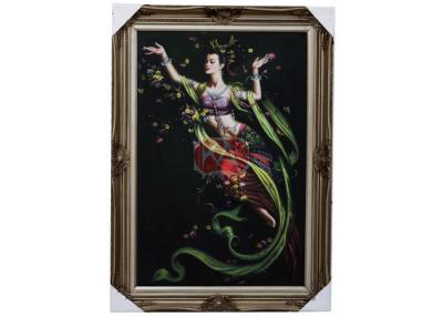 China Pintura al óleo clásica china de la figura femenina, pinturas al óleo capítulo de la galería de arte en venta