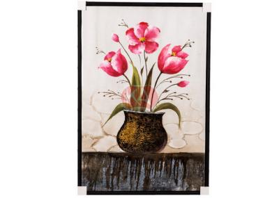 China Bedroom Decorative Modern Beauty flower oil painting Artworks , 40x60cm for sale