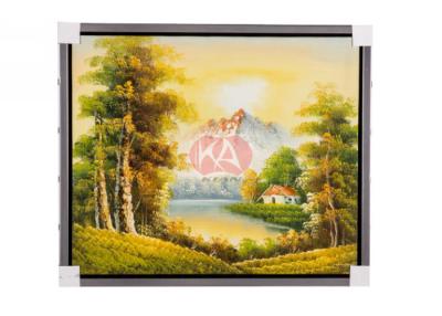 Chine Peinture à l'huile verte abstraite faite sur commande de paysage de groupe d'arbre pour le décor de mur à vendre