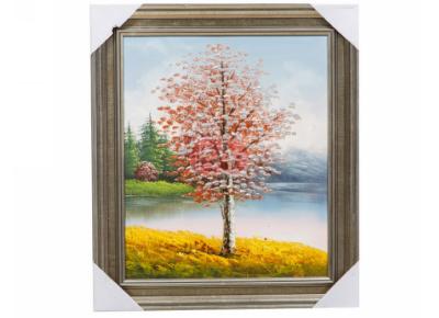 China Home Decor landscape oil painting , Wall Art tree Scenery Oil Painting On Canvas for sale