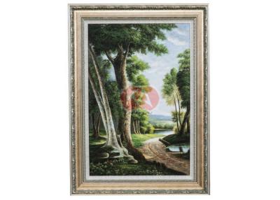 China Autumn landscape oil painting , Colorful Framed scenery oil painting Art for sale