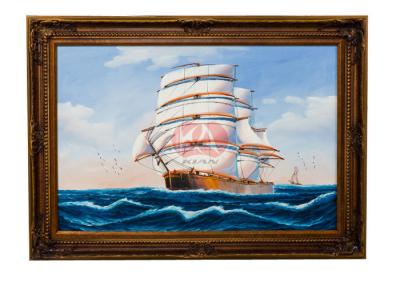 China Maritime abstract art seascape sailboat oil painting Art for Living Room for sale