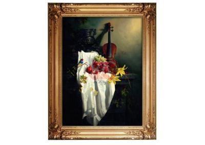 China Modern abstract guitar musical instrument oil painting for coffee bar for sale