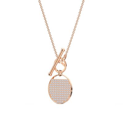 China Trendy Trendy Rose Gold Racket Necklace for sale