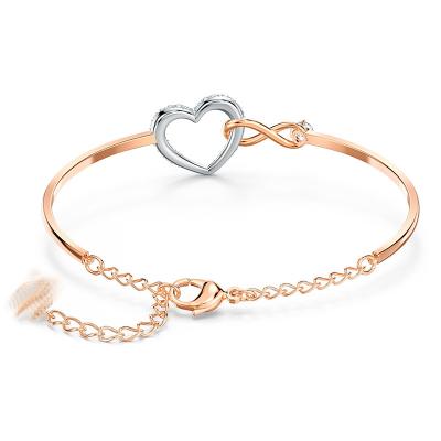 China Crystal8Heart-Shaped Elements CLASSIC Infinity Bracelet for sale