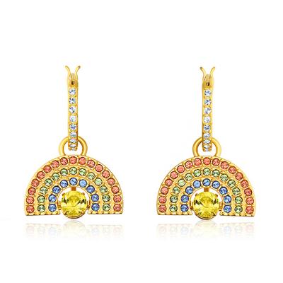 China TRENDY Earrings For Women Inlaid Elements Heart Crystal Pulsating Earrings for sale