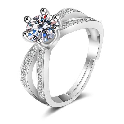 China TRENDY classic snowflake moissanite ring for sale