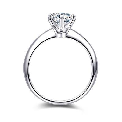 China FASHIONABLE Moissanite Silver Plated Women's Ring for sale