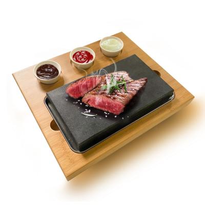 China Lava Rock Cooking Custom Serving Viable Trays for sale