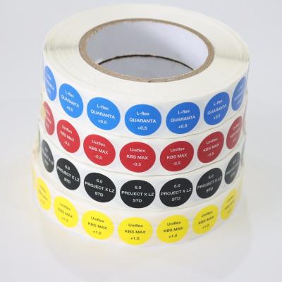 China Color-Coded Waterproof Label Around Dot Sticker Label for sale