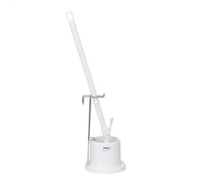 China Vikan Contemporary Toilet Brush w/Holder & Wall Bracket, 720 mm, Medium, White, 50515 for sale