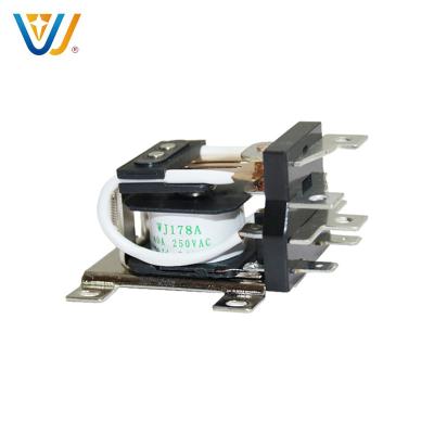 China Wanjia jqx-40 coil 40A 30A AC220V 250v 230v DC 12V 24V normally open relay 1NC/1NO normally closed switch for sale