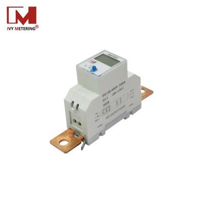 China 200A 400VDC Solar Shunt Din Rail RS485 Modbus DC Energy Meter For PV Plant Monitoring EM613001 for sale