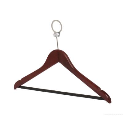 China Traditional Eco-Friendly Wooden Store Display Wooden Clothing Hanger Suit Hanger for sale