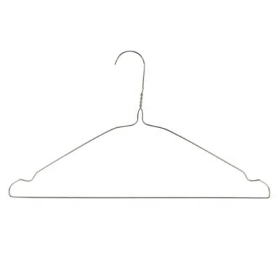 China CLASSIC 40cm Wire Metal Coat Hangers Garment Trouser Bar Galvanized Wire Hanger for sale