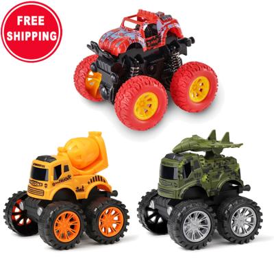 China Safe Cheap Price Kids Mini Without Battery Plastic Inertia Excavator Military Toys Off Road Toy Car For Children for sale