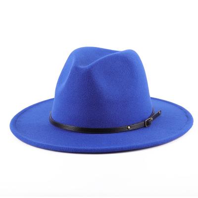 China Hot Sale Solid Color Summer Felted Hat Custom Made Hats Women Wide Brim for sale