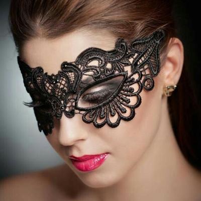 China Free Shipping Sexy Color Women Lace Eye Party Masks Half Face Black Eye Mask For Masquerade Halloween Party for sale