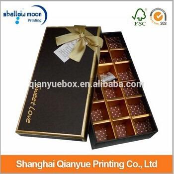 China Recyclable Good Quality Cheap Empty Chocolate Gift Boxes For Sale for sale