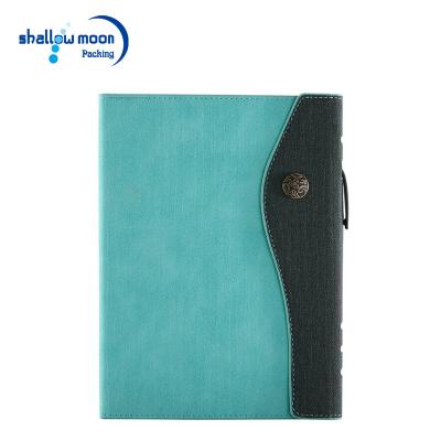 China PU Good Quality Ledger Printed Leather Tied Paper Custom Notebook for sale