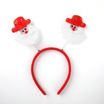 China Eco-Friendly Santa Claus Snowman Antler Christmas Headband Hairpin Hairpin Kids Holiday Party Decorations Hair Accessories for sale