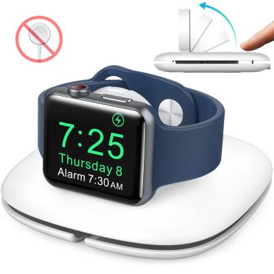 China For AhaStyle ABS Plastic Foldable iWatch Stand iWatch Extremely Stable Charger Stand For All Apple Watch Models Supports Nightstand Mode for sale