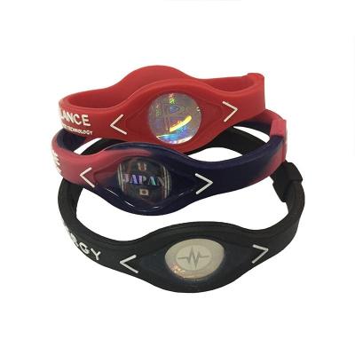 China China Silicone Body Balance Power Bands Sports Energy Balance Bracelet for sale