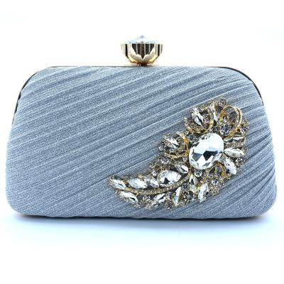 China Fashion Factory Direct Luxury Ladies Reflective Clutch Embreagem Sequin Clutch Fold Rhinestone Evening Clutch Bags for sale