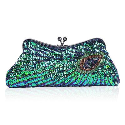 China 2022 New Vintage Fashion Design Ladies Sequin Evening Clutch Bag Borsa donna dinner chain dinner chain clutch bag for sale