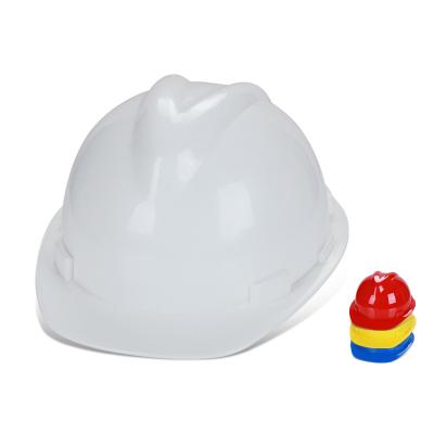 China HDPE Shell V Guard Ratchet Industrial Working Engineering Safety Helmet Construction Masks for sale