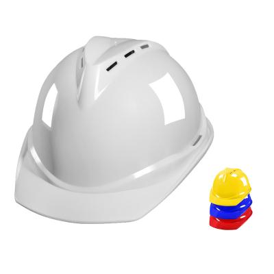 China HDPE Shell Personal Protective Equipments Industrial Engineering Masks Construction Safety Working Helmet for sale