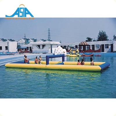 China Sea Water Park Inflatable Water Field / Inflatable Volleyball Court / Inflatable Water Game for sale