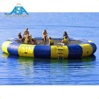 China Cheap lake saltwater entertainment inflatable water floating trampoline/trampoline,inflatable trampoline bounce swim platform for sale