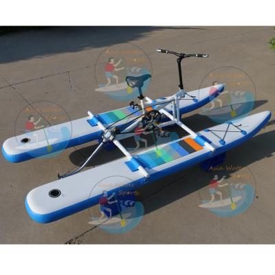 China Vinyl Aqua Pedal Waterbird Water Bike Inflatable Water Exercise Bike for sale