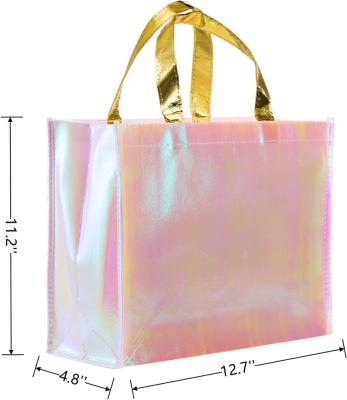 China 2022 CHENGBAI fashion fine bolsa pp handled tote shopping bag holographic non woven fabric tote bag with custom logo design for sale