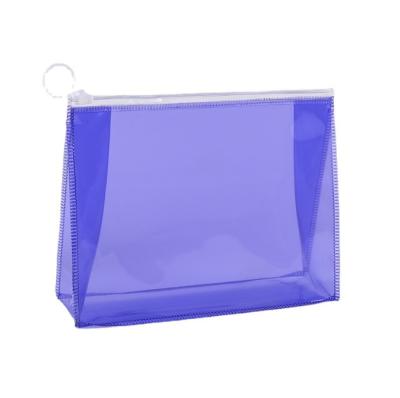 China Waterproof Holographic Transparent Cosmetic Bag PVC Travel Plastic Zipper Bag PVC Storage Wash Bag for sale